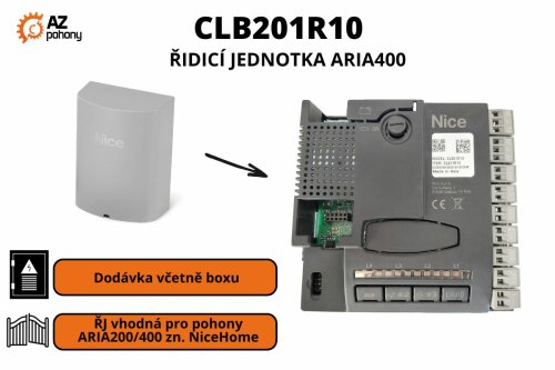 CLB201R10 - řidicí jednotka NiceHome pro pohony křídlových bran (ARIA, RIVA, MAESTRO)